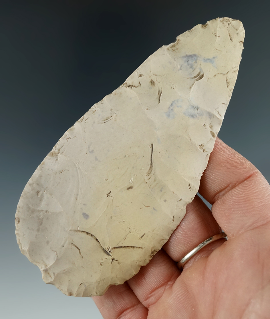 4 3/16" Flint Blade found in Texas.