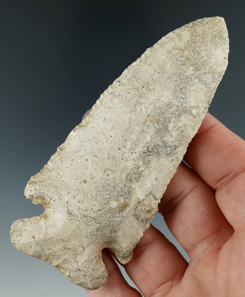 3 7/8" Archaic Thebes Bevel found in Decatur Co., Indiana.