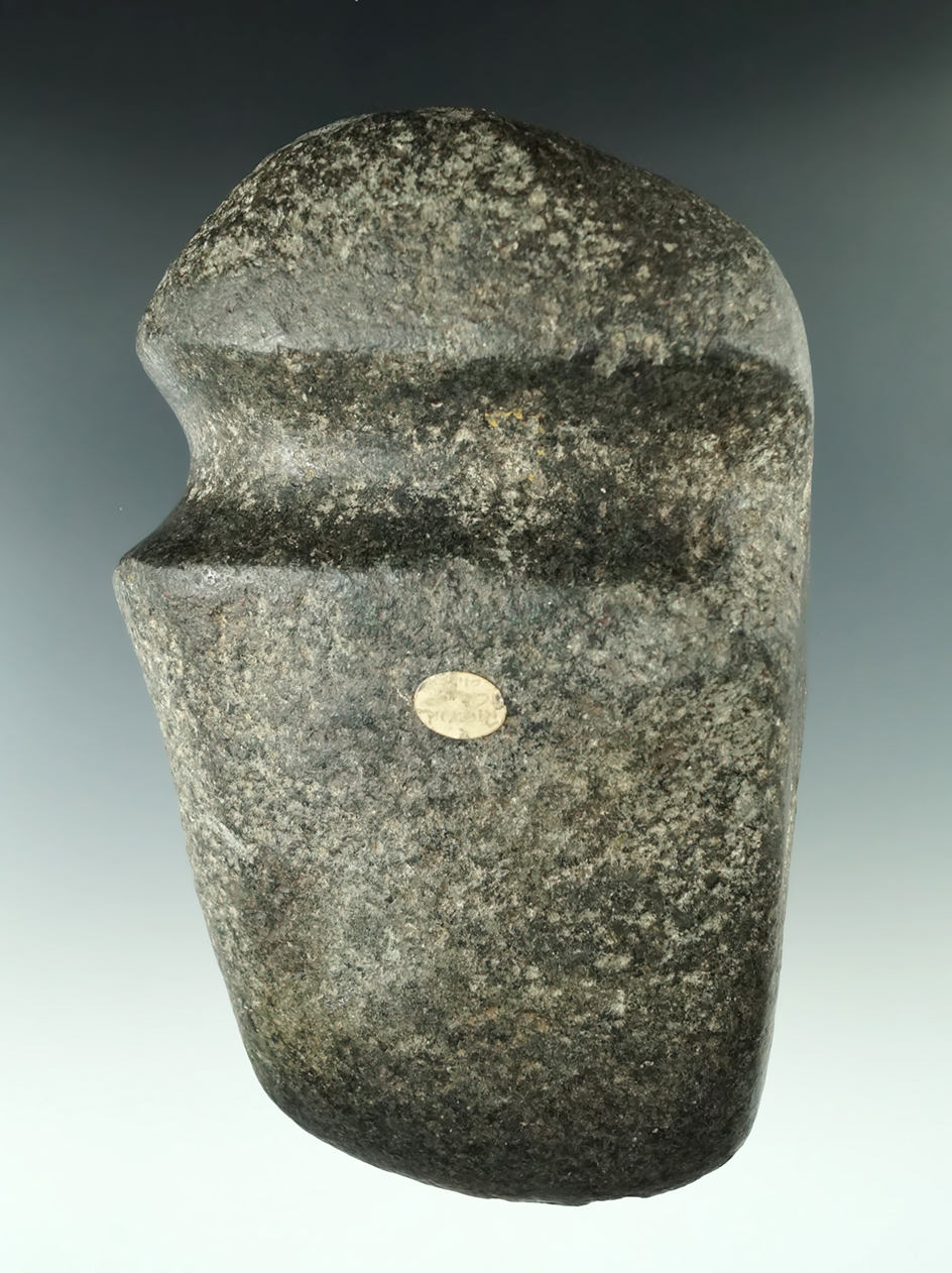 Large and nice 3/4 Grooved Axe that is 6 3/4" long found in Richland Co., Ohio in the 1960s.