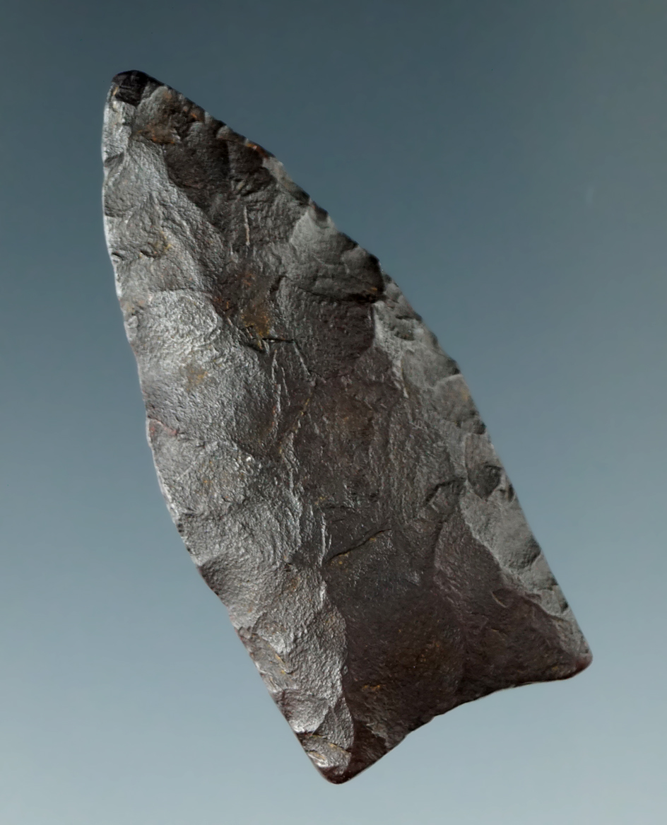 Rare material! 1 3/4" Plainview - dark brown Hematite found in Grayson Co., Texas. Rogers COA.