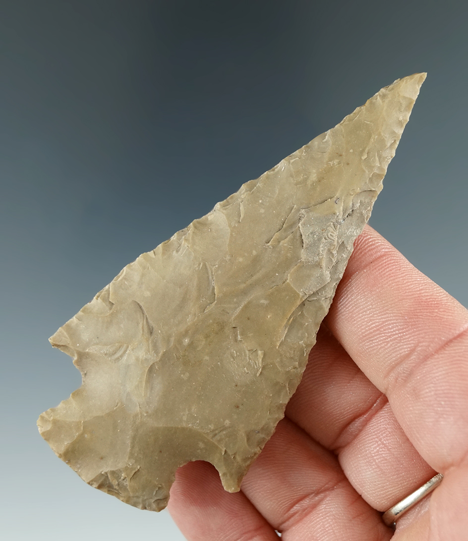 3 3/8" Lange point found in Texas.