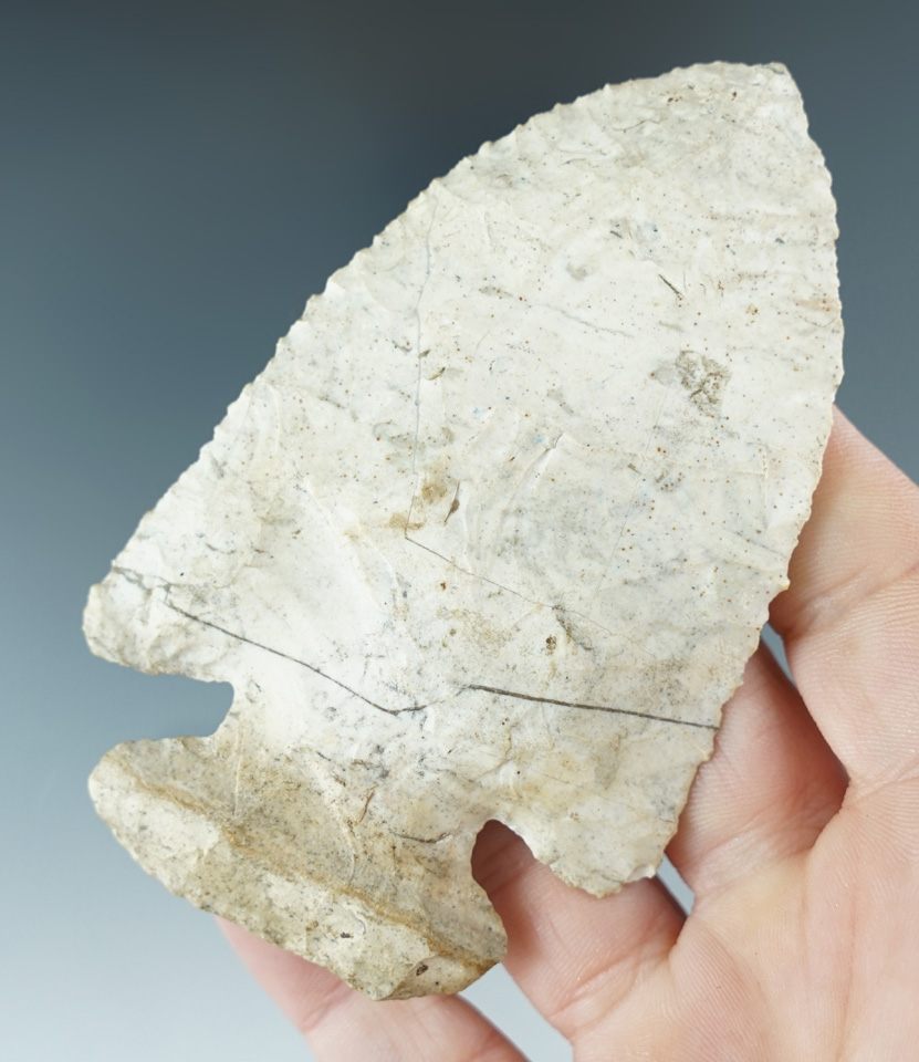 3 3/4" x 2 3/8" Wide classic investment grade Archaic Thebes - Fulton Co., Illinois.