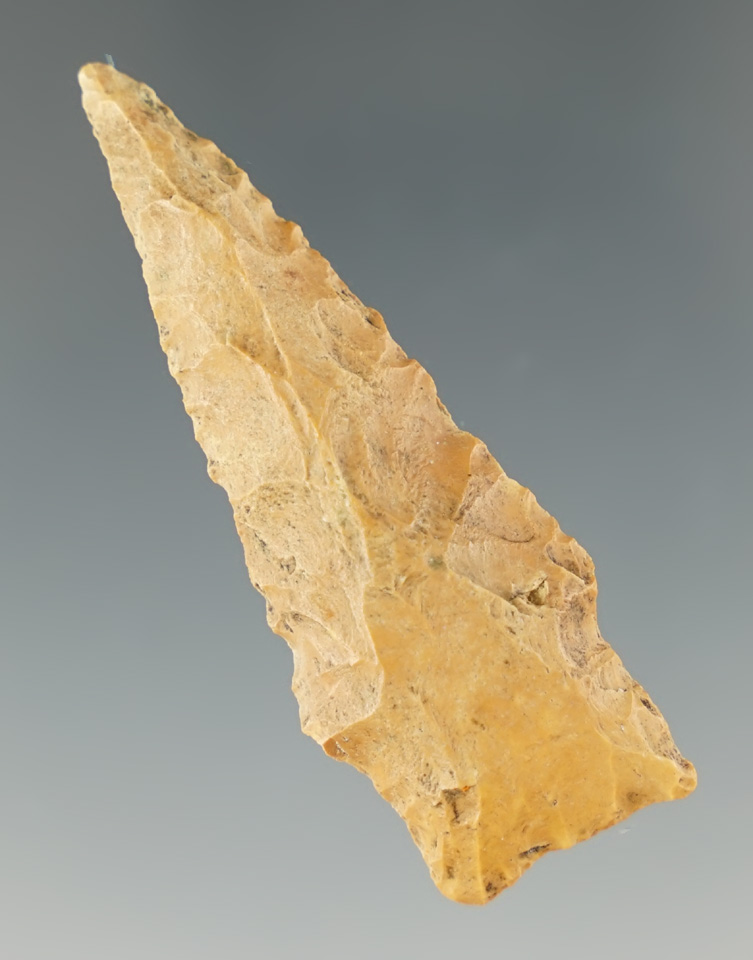 2 1/16" Darl made from well patinated chert, found in Kerr Co., Texas.  Rogers COA.