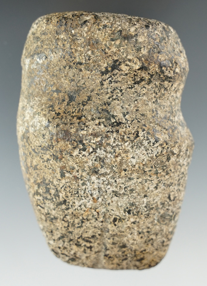 3 9/16" long 3/4 grooved granite Axe found in Ohio.