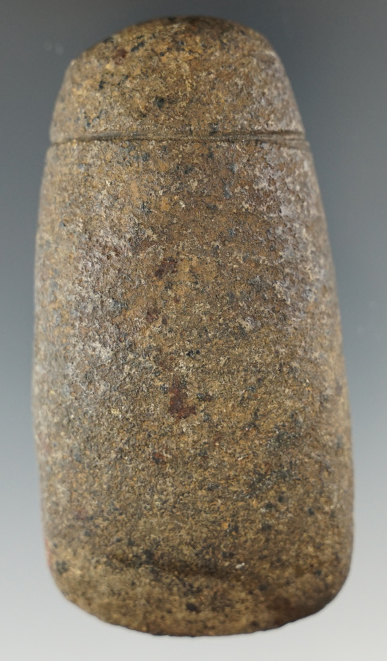 3 3/8" hardstone Celt found in Pike County Ohio on April 16, 2002 by Lar Hothem.