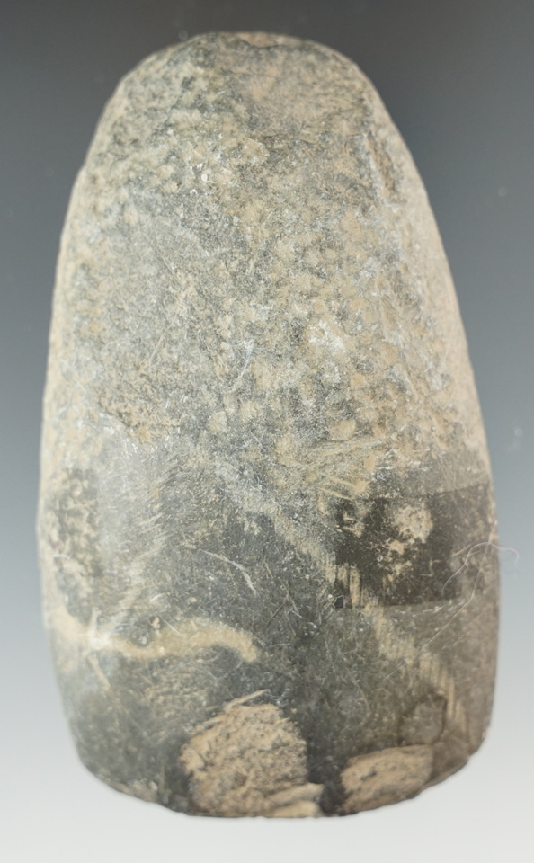 3 3/4" slate Celt that is well used in ancient times found in Ohio.