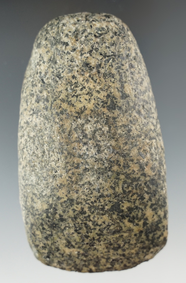 Nicely made 3 7/8" granite Celt - nice overall polished in very good condition - Ohio.