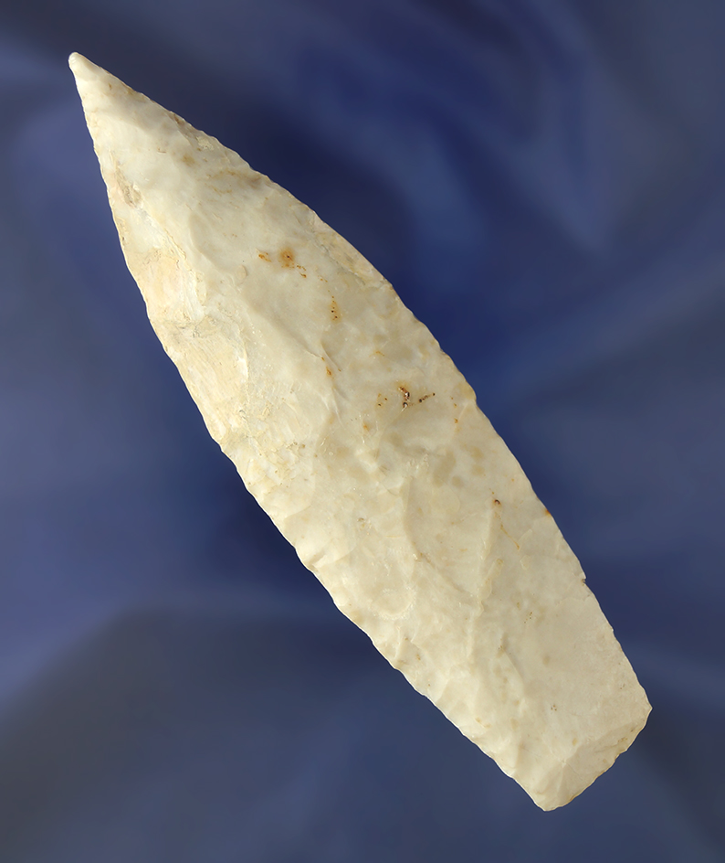 4 5/8" nicely flaked and well styled Sedaliafound in Missouri. Minor restoration to one ding