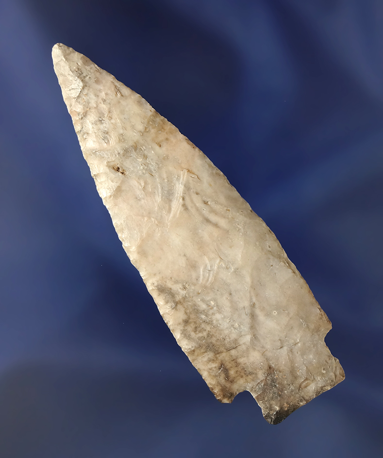 Very thin and well flaked 3" Apple Creek point found in Missouri. Comes with a Motley COA.