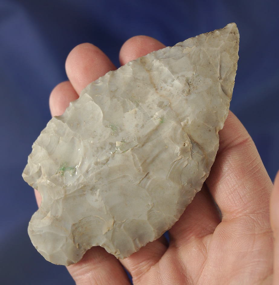 3 3/4" Flint Ridge Flint Hopewell Knife found near Wakeman, Lorain Co.,  Ohio. Ex.  Vietzen.