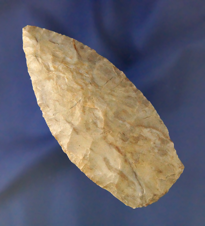 3 7/16" Stemmed Lance - Missouri - high quality material with slightly ground lower edges.