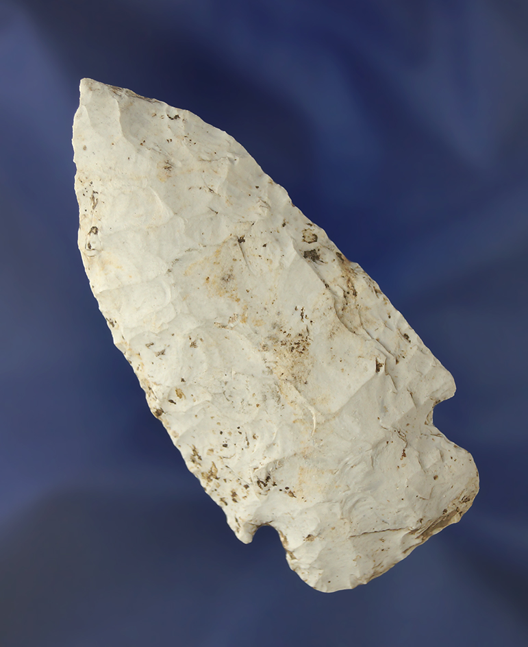 3 5/16" Burlington chert Big Creek found in Missouri with heavy mineral deposits on surface.
