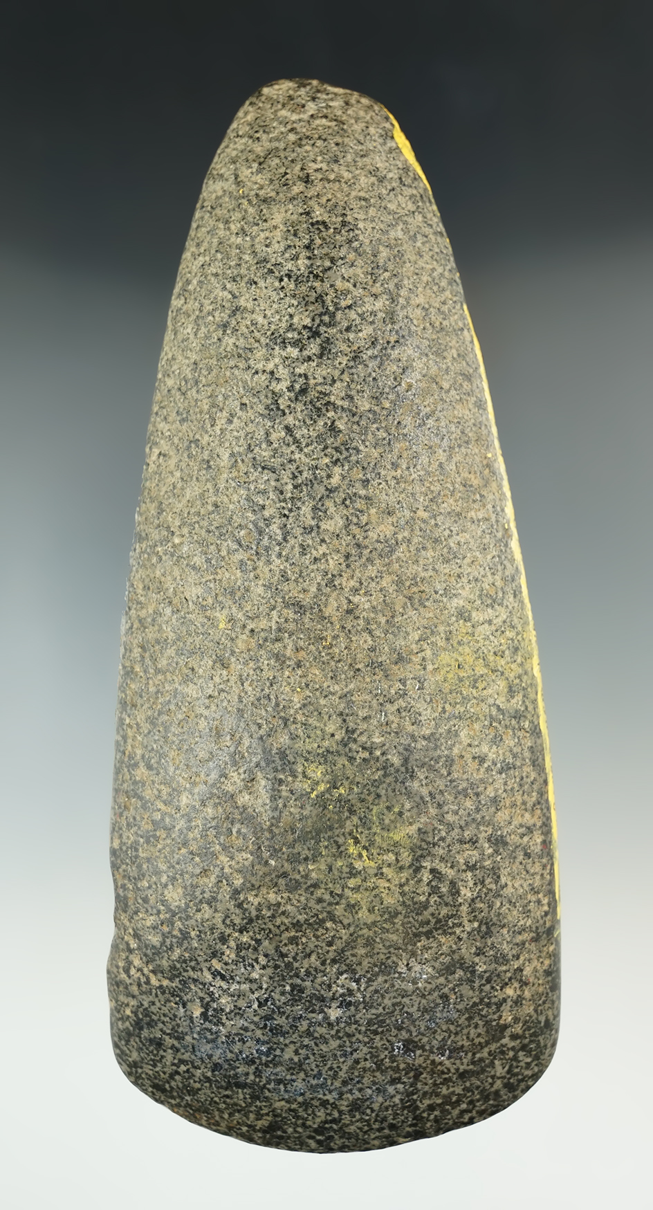 Large 7 3/4" Nicely polished Hardstone Celt found by Gary Randsbottom in Galleria Co., Ohio.