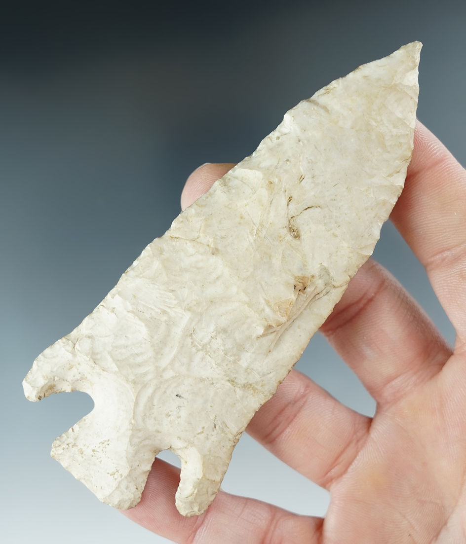 4 3/16" Mehlville Knife found in Sinkler Co., Illinois.