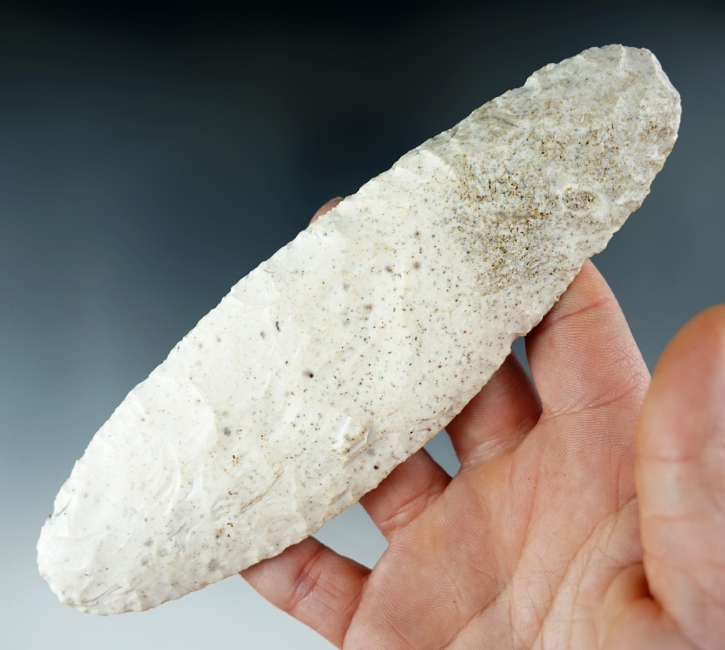 Large 6 1/4" Flint Blade found in West Tennessee.