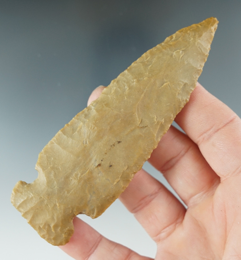 4 3/16" Sidenotch Knife made from beautiful material found in Illinois.