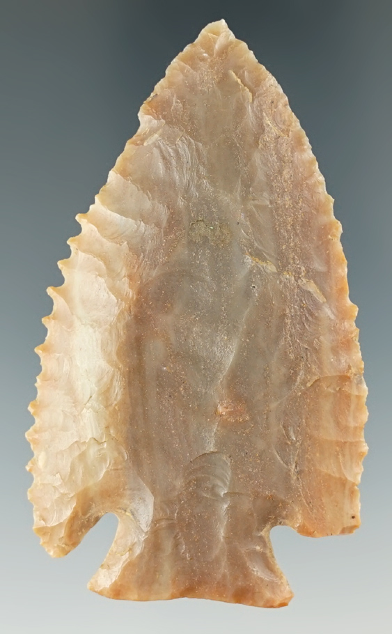 2 3/4" Lost Lake made from Carter Cave Flint. Found in Madison Co., Kentucky. COA's.