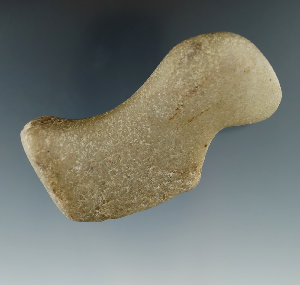 Very nice 3 1/8" wide Un-drilled Quartz Birdstone found in southern Michigan.