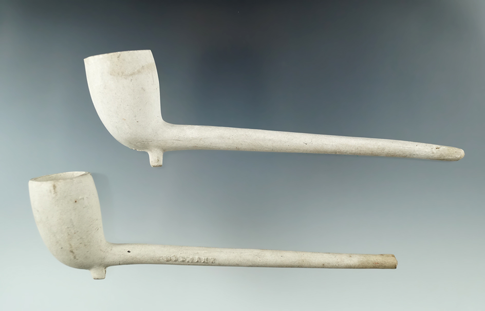 Pair of 6" long clay Tavern Pipes.