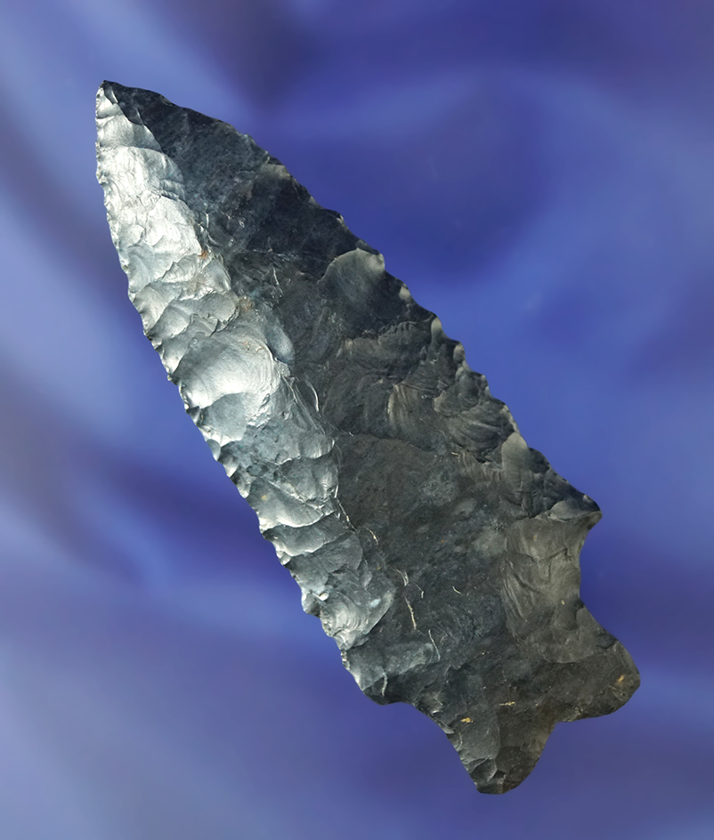 3 1/8" Coshocton Flint Heavy Duty - Richland Co., Ohio. Ex. Sam Speck.  Bennett COA.