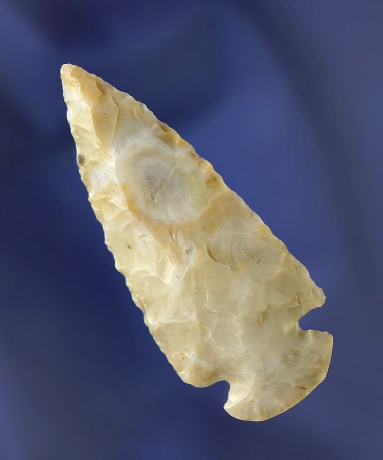 2 9/16" Dovetail made from beautifully colored Flint Ridge Flint in excellent condition - Ohio.
