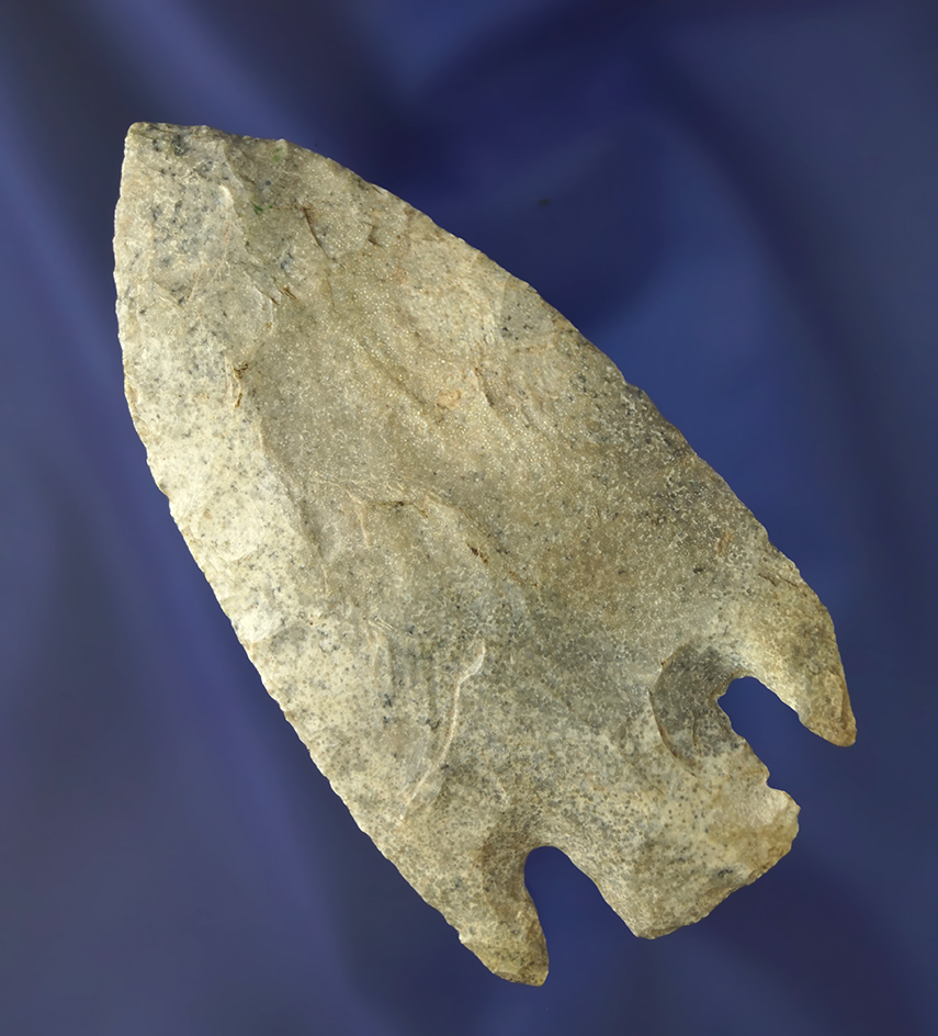 3 1/2" Smith Basal Notch made from Dongola chert found in Missouri. Davis COA.