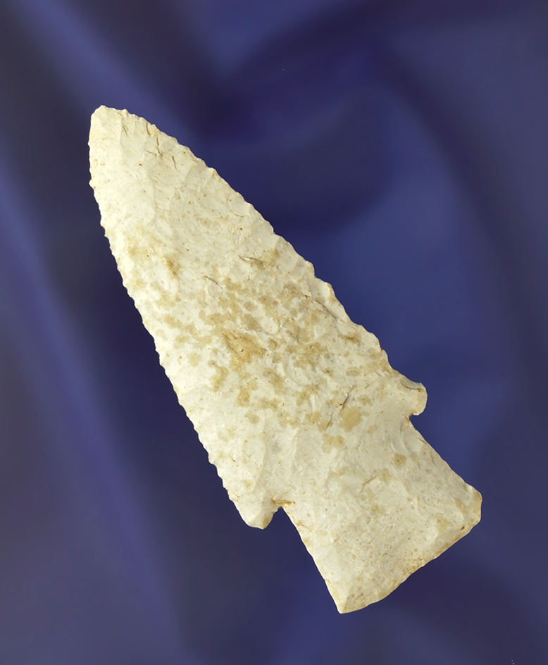 3 1/4" Well made Hardin made of Burlington Chert found in Missouri/Illinois. Ex. Dennis Smith.