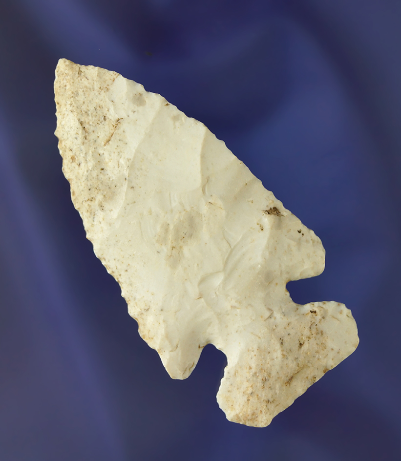 2 15/16" Archaic Thebes found in St. Louis Co., Missouri. Comes with a Motley COA.