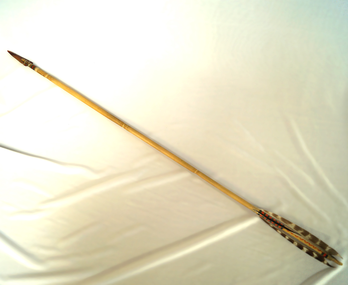 Contemporary but nice! This beautifully crafted reproduction agate arrow  done in tribute to Ishi