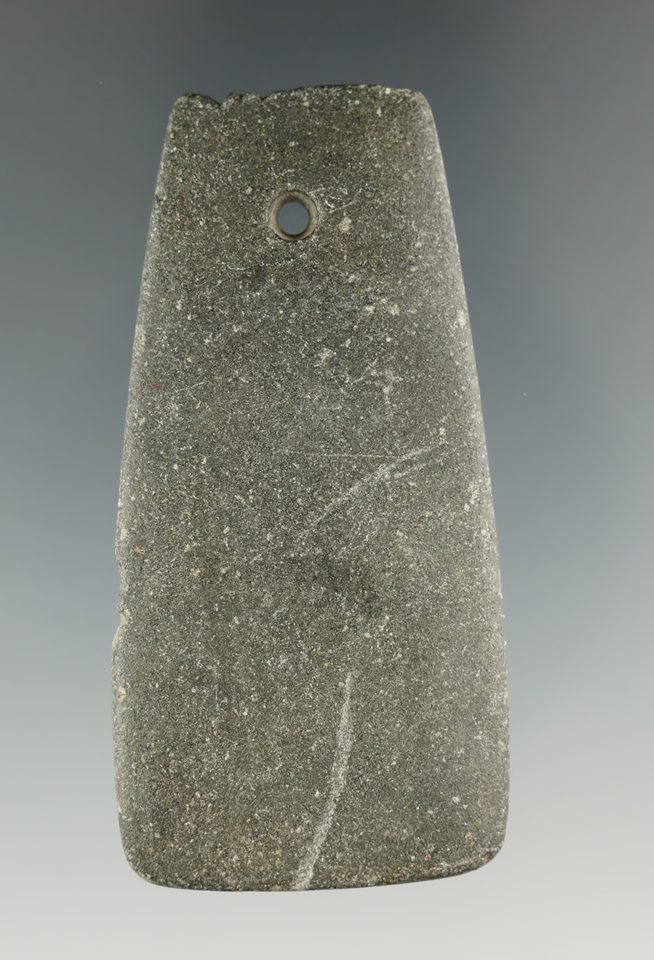 2 3/4" Miniature Ft. Ancient Pendant that is fringed on top. Found in Allen Co., Ohio. Ex. Richard S