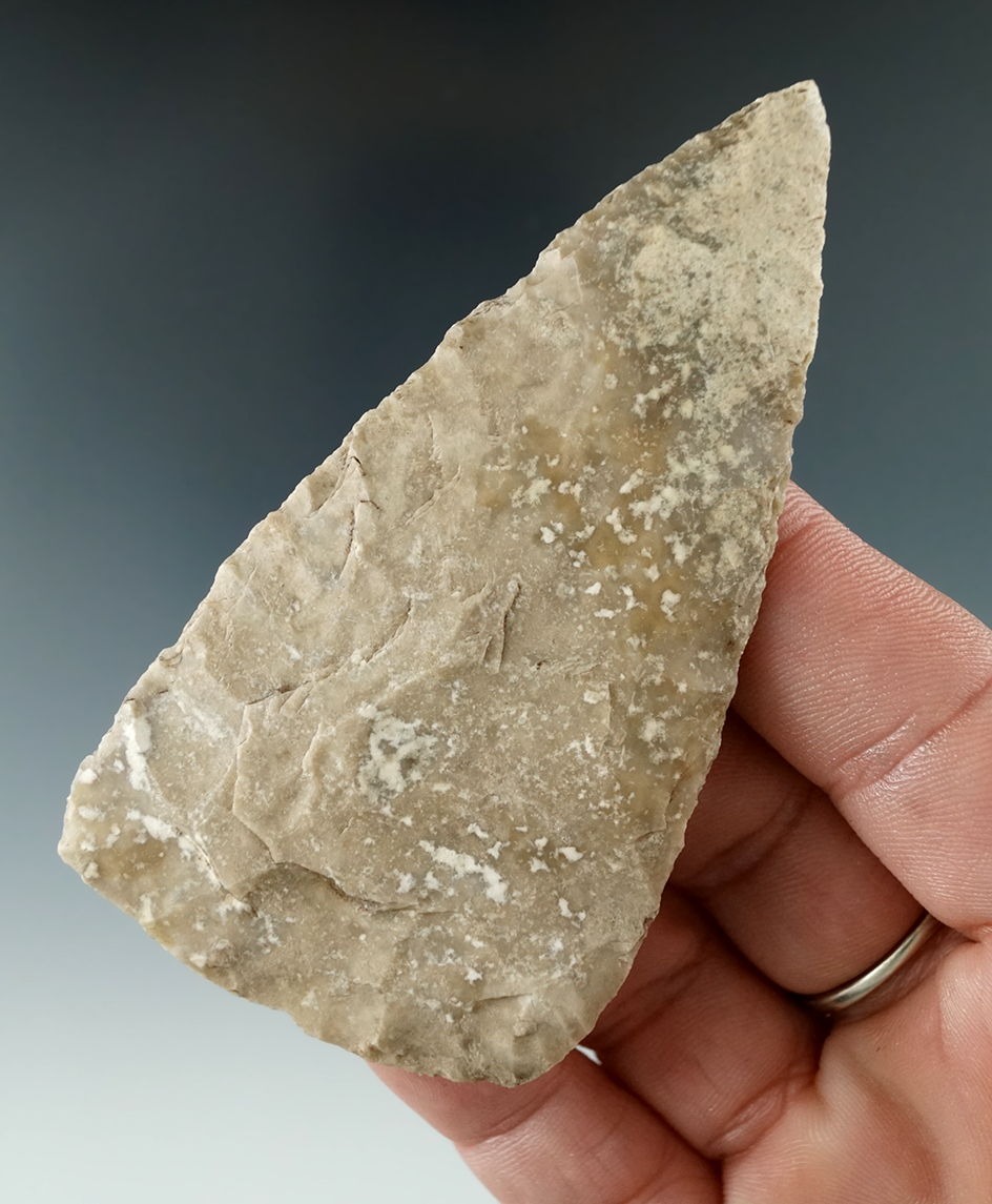 Heavily patinated 3 3/8" Blade found in Texas.