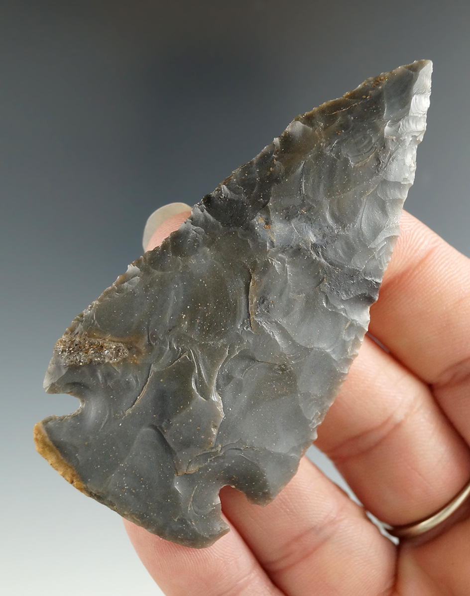 Very fine 3" Dovetail made from Sonora Flint, found in Kentucky.  Jackson COA.