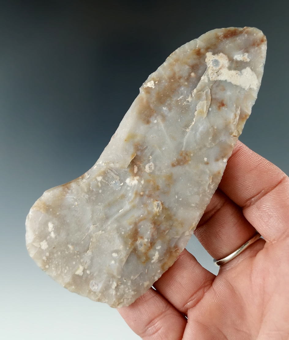 4 1/4" Alibates Flint Blade found in Texas.
