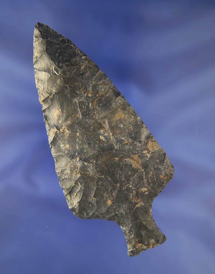 5 1/4" Coshocton Flint Ashtabula found in Coshocton Co., Ohio. Comes with a Bennett COA.