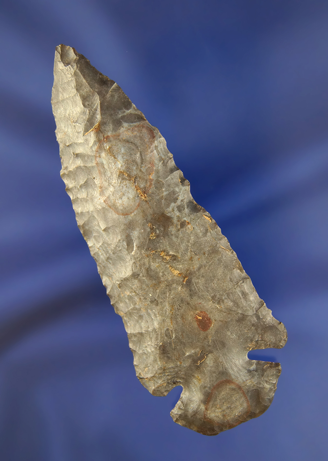 4" Coshocton Flint Dovetail found in Ohio.