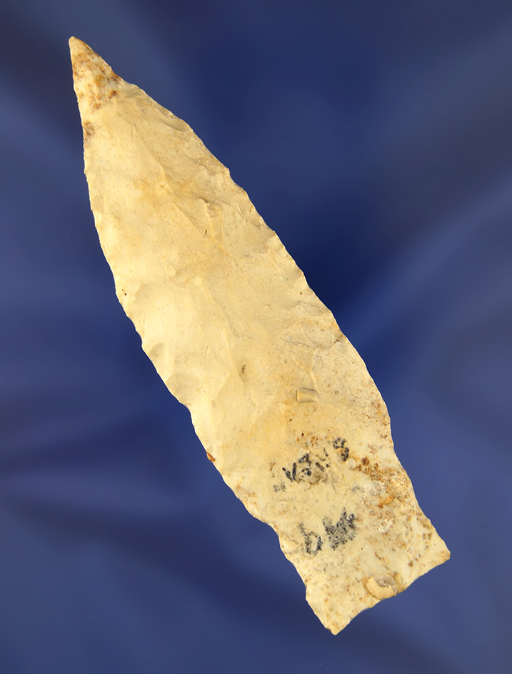 4 3/16" Stemmed Lanceolate found in Ohio.