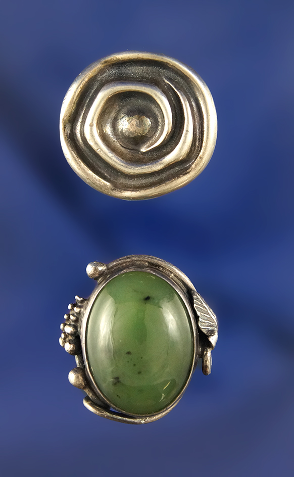 Pair of vintage southwestern rings.