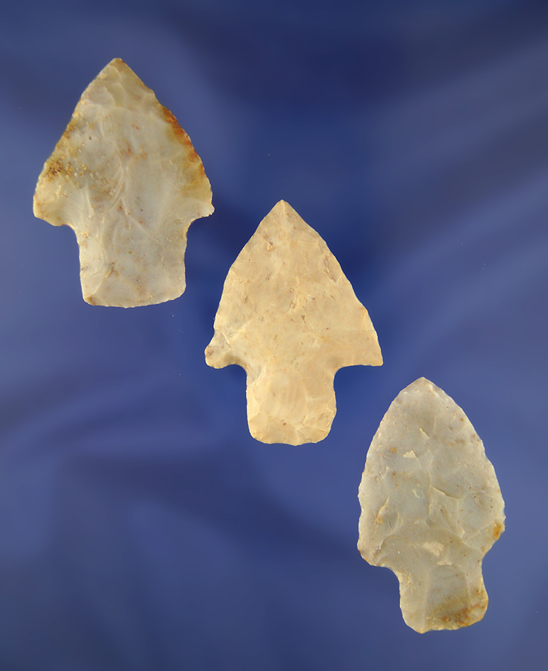Set of 3 Adena Points from the frame of Norm Archer Adenas, pictured. Largest is 2 1/4".