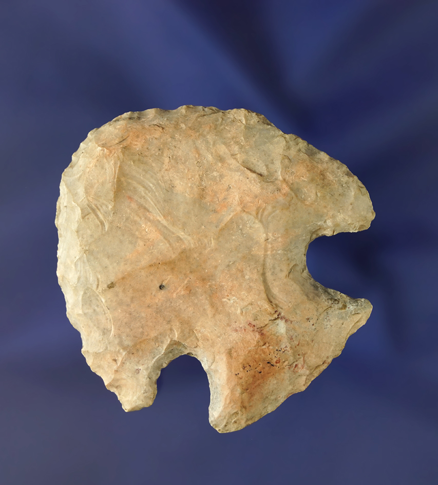 Large 2 3/16" by 2 1/8" wide Hopewell found in Missouri.