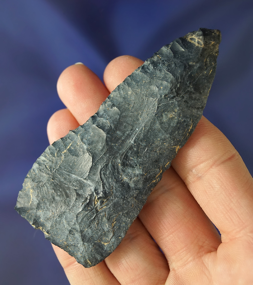 3 3/8" Knife made from Upper Mercer Flint found in Ashland Co., Ohio.