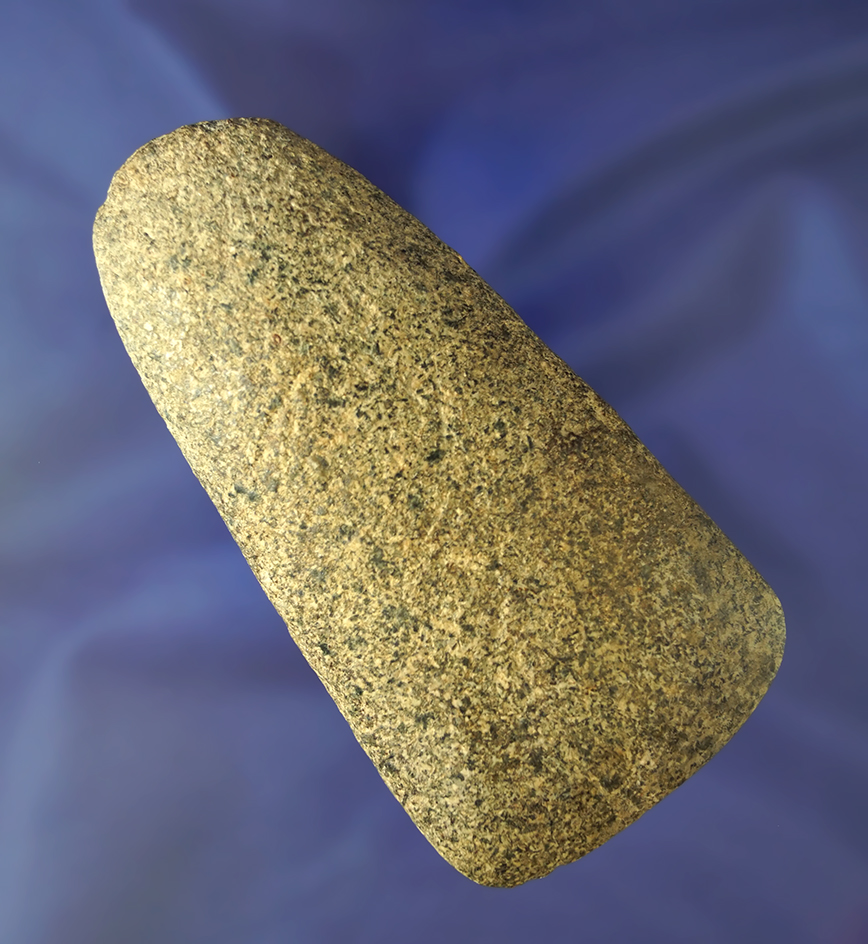 4 3/8" Hardstone Celt with a nice bit found in Lorain Co., Ohio. Ex. Sauer.