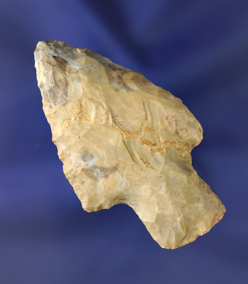 2 1/2" Adena Point made from Flint Ridge Flint found in Richland Co., Ohio.  Ex. Hooks.