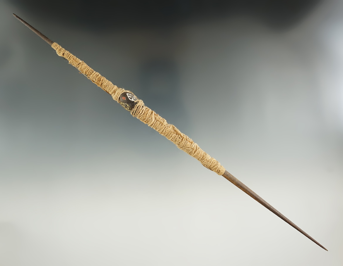 Large 11" long Chancay culture spindle found in Peru.