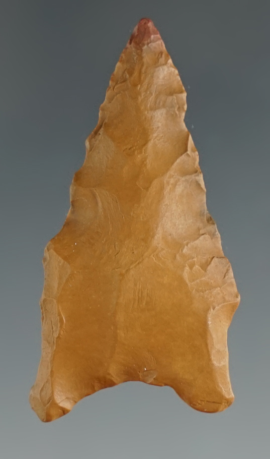 1 9/16" San Patrice "Hope" made from brown Jasper, found in Angelina Co., Texas. Rogers COA.