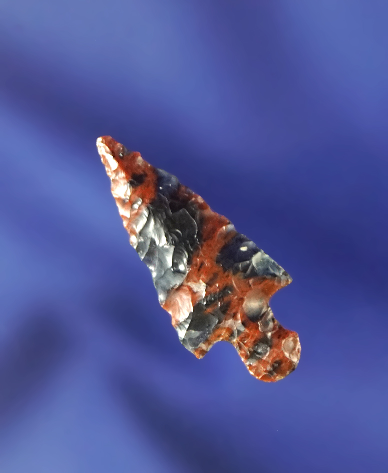 15/16" Mahogany Obsidian Rose Springs found in Oregon. Very nicely flaked artifact.