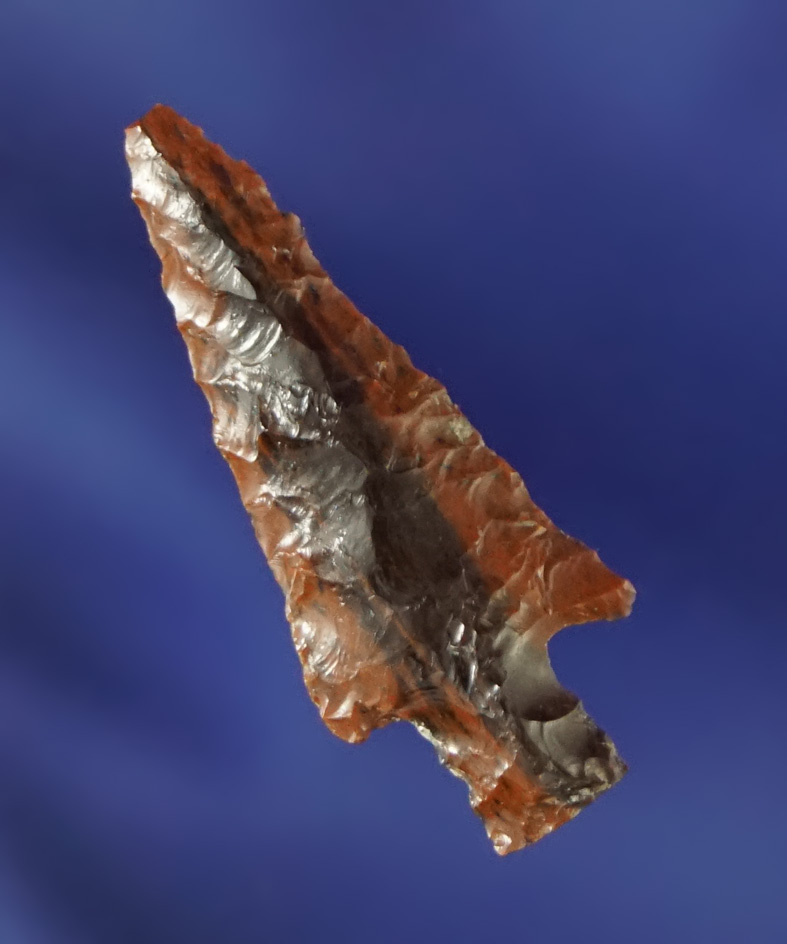 Attractive 1" Mahogany Obsidian Stemmed Gempoint. Found near the Columbia River. -