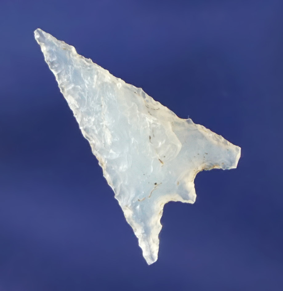 7/8" delicately made with exceptional flaking! Agate Gunther found in southern Oregon.