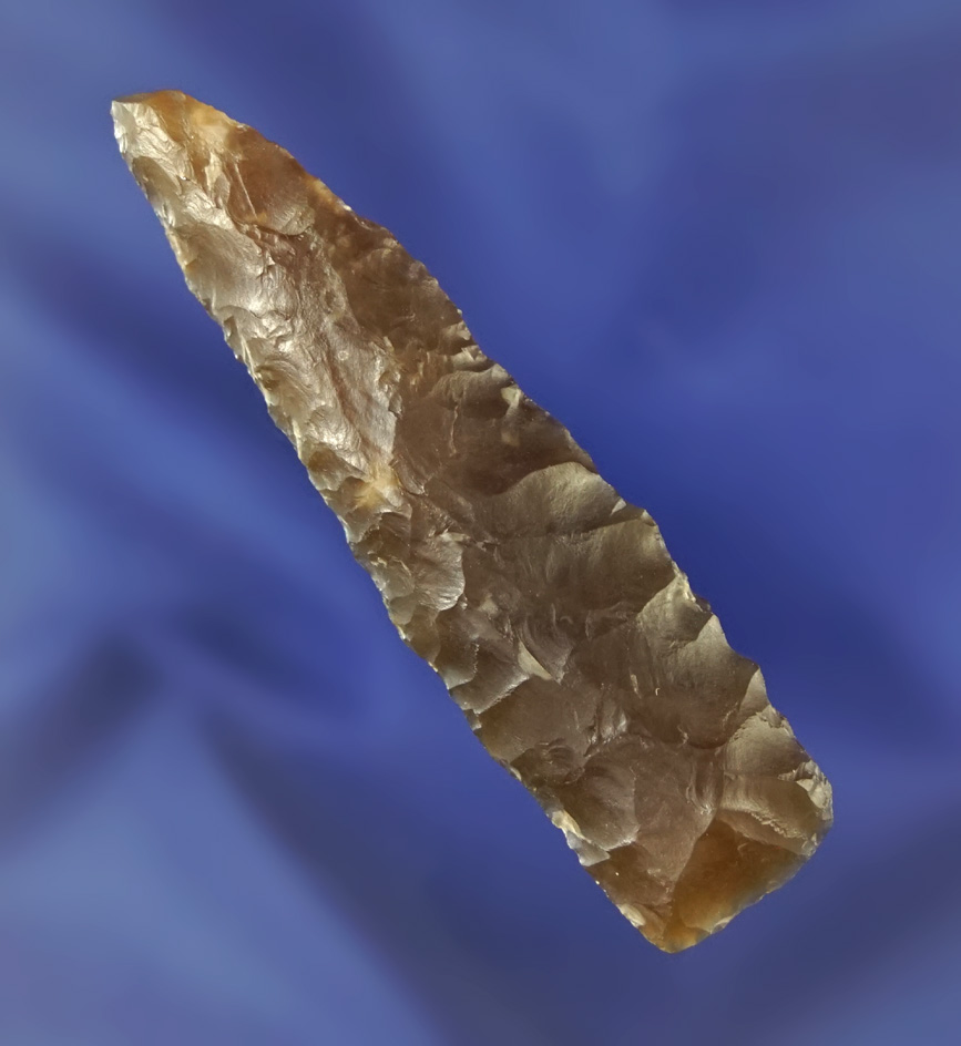 2 1/2" Knife made from beautiful honey colored semi translucent Agate found near the Columbia.