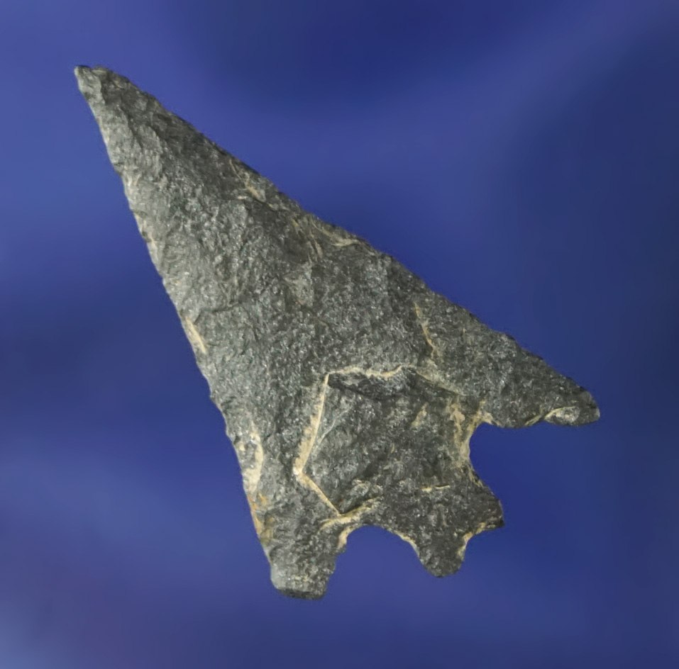 Thin and nicely patinated 1 3/16" Columbia River Split Stem made from the Basalt. Columbia River.