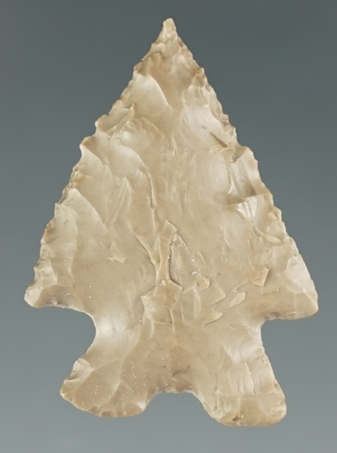 1 1/8" Elko Eared made from gray Agate. Found near the Columbia River, Oregon.